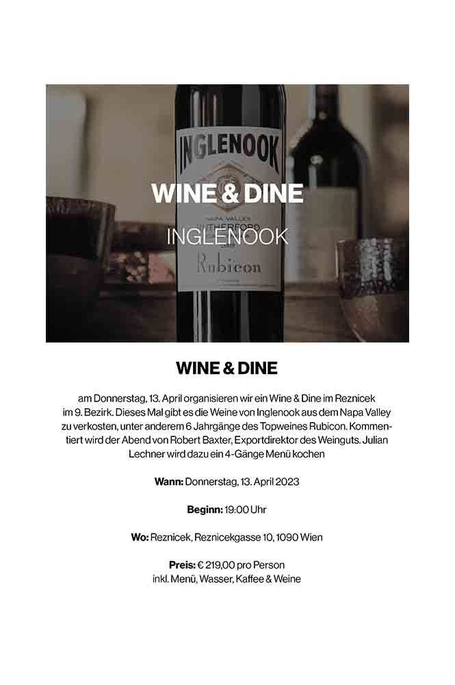 Wine & Dine Inglenook