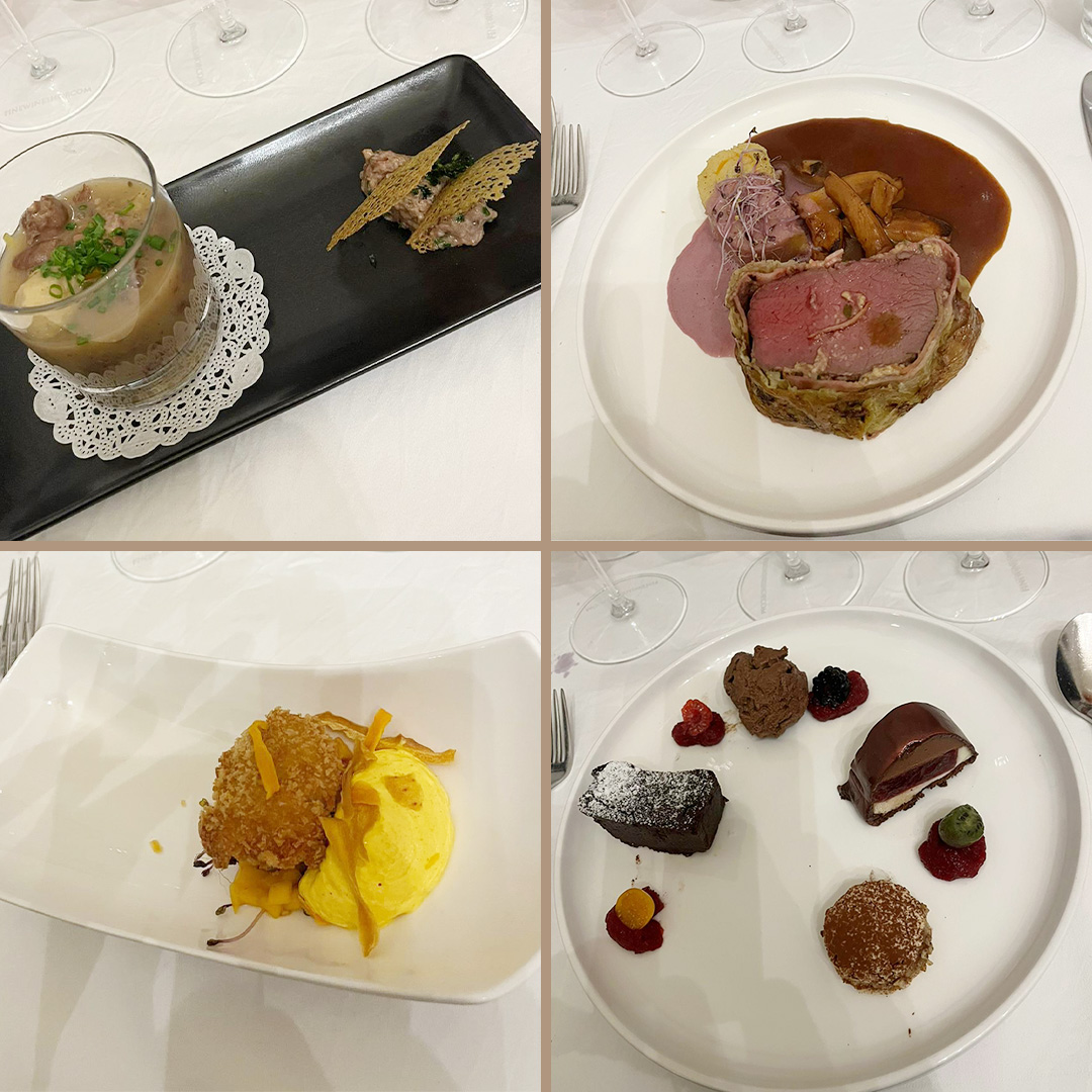 Wine & Dine Spottswoode Menü Die Speisen, die beim Wine & Dine mit Spottswoode serviert wurden.